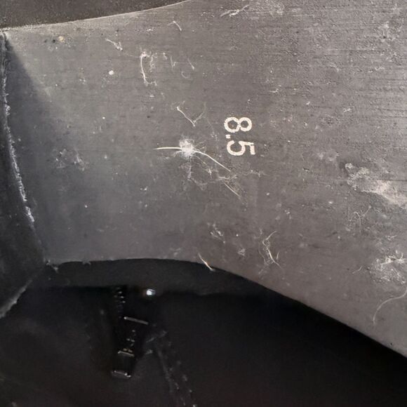 Steve Madden WanTagh Leather Black Booties - Size 8.5 - Picture 11 of 13